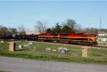 Q train at the cemetery